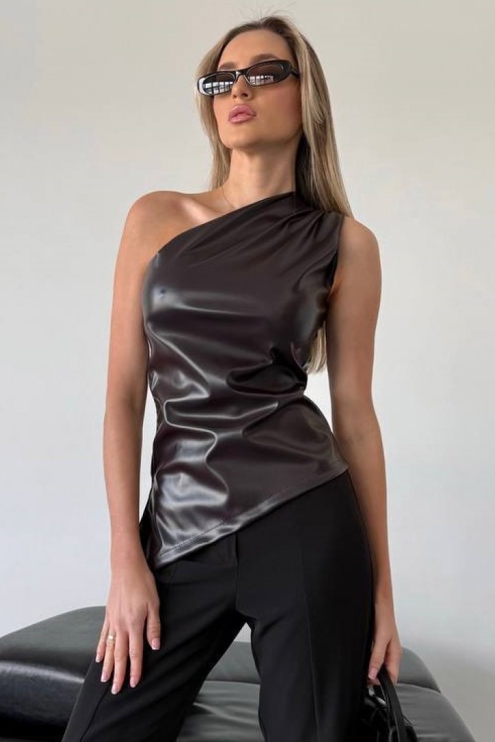 Топ з еко шкіри KBE-0256A320