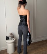 Кожаный корсет с подкладкой MUS-153A400