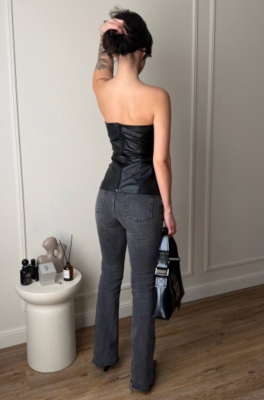 Кожаный корсет с подкладкой MUS-153A400