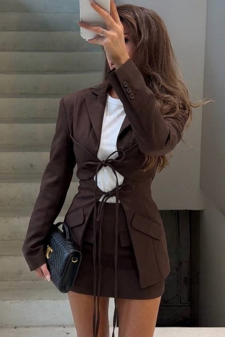 Костюм жакет и юбка SAO-261A750