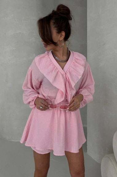 Костюм двойка юбка-шорты+блуза STB-02A550