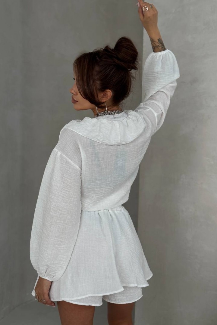 Костюм двойка юбка-шорты+блуза STB-02A550