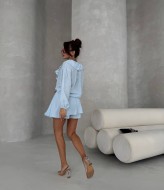 Костюм двойка юбка-шорты+блуза STB-02A550