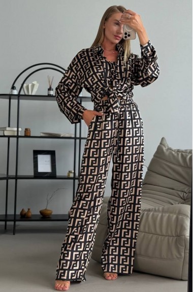 Костюм тройка рубашка, топ, брюки STB-08A800