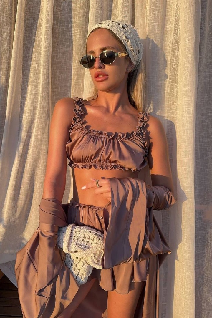 Домашний комплект халат, шорты+топ STB-27A599