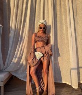 Домашний комплект халат, шорты+топ STB-27A599