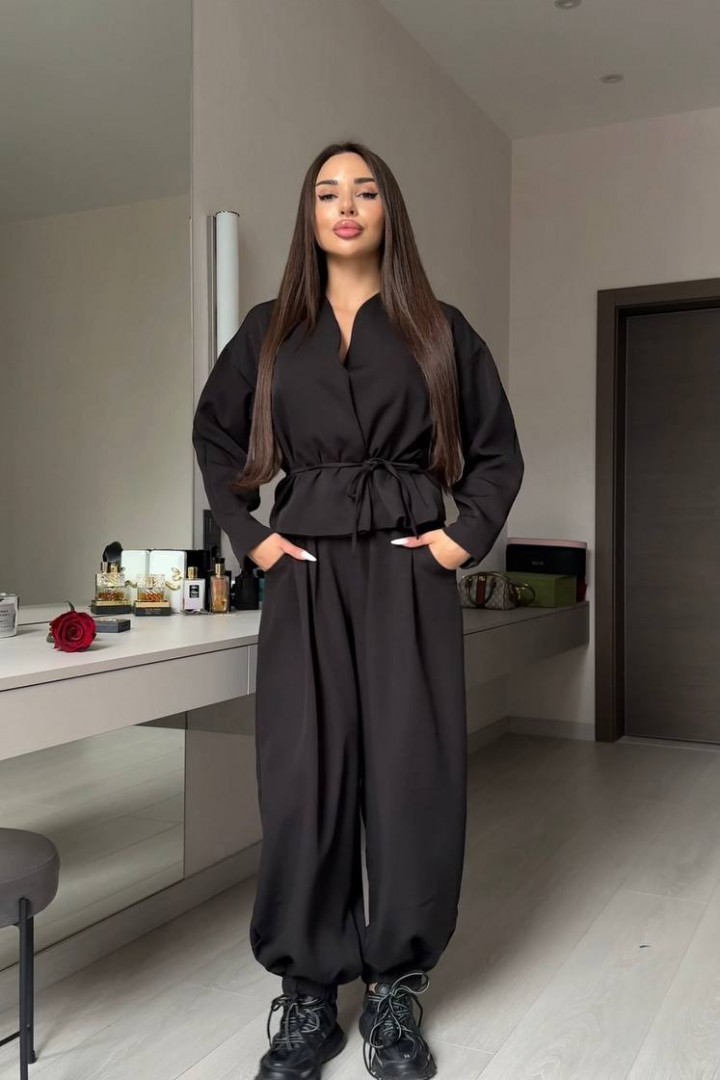 Костюм с брюками-аладинами и жакетом STB-40A750