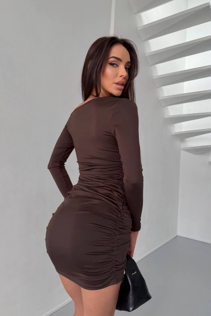 Стильное платье с открытым плечом STB-35A400