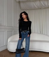 Базовый лонгслив с плечиками STB-44A350