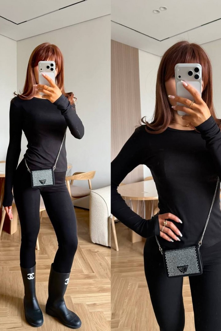 Костюм двійка лосини + лонг STB-46A450