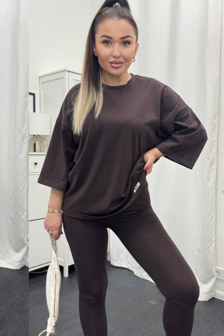 Костюм двойка футболка + лосины XOF-7014A490