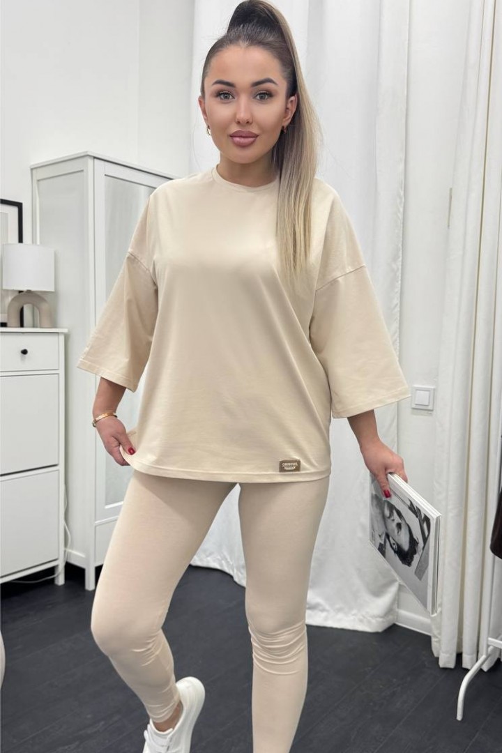 Костюм двойка футболка + лосины XOF-7014A490