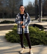 Байковая рубашка в клетку YS-2068A11.8B12.8