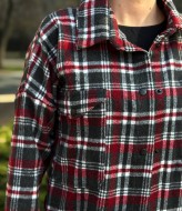 Байковая рубашка в клетку YS-2068A11.8B12.8