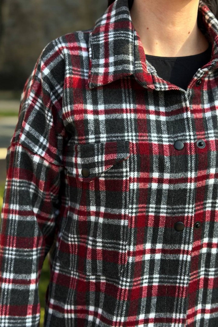 Байковая рубашка в клетку YS-2068A11.8B12.8