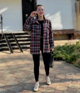 Байковая рубашка в клетку YS-2068A11.8B12.8