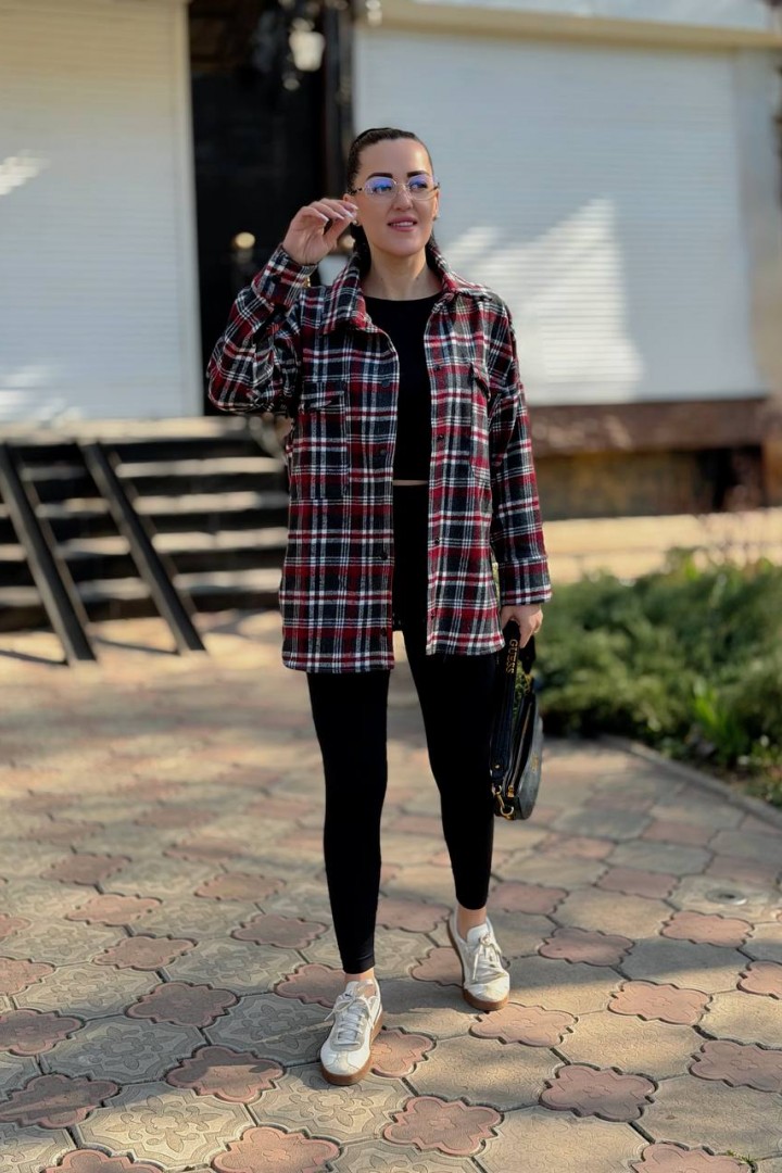 Байковая рубашка в клетку YS-2068A11.8B12.8