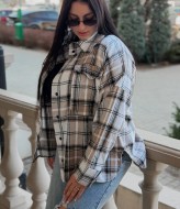 Байковая рубашка в клетку YS-2068A11.8B12.8