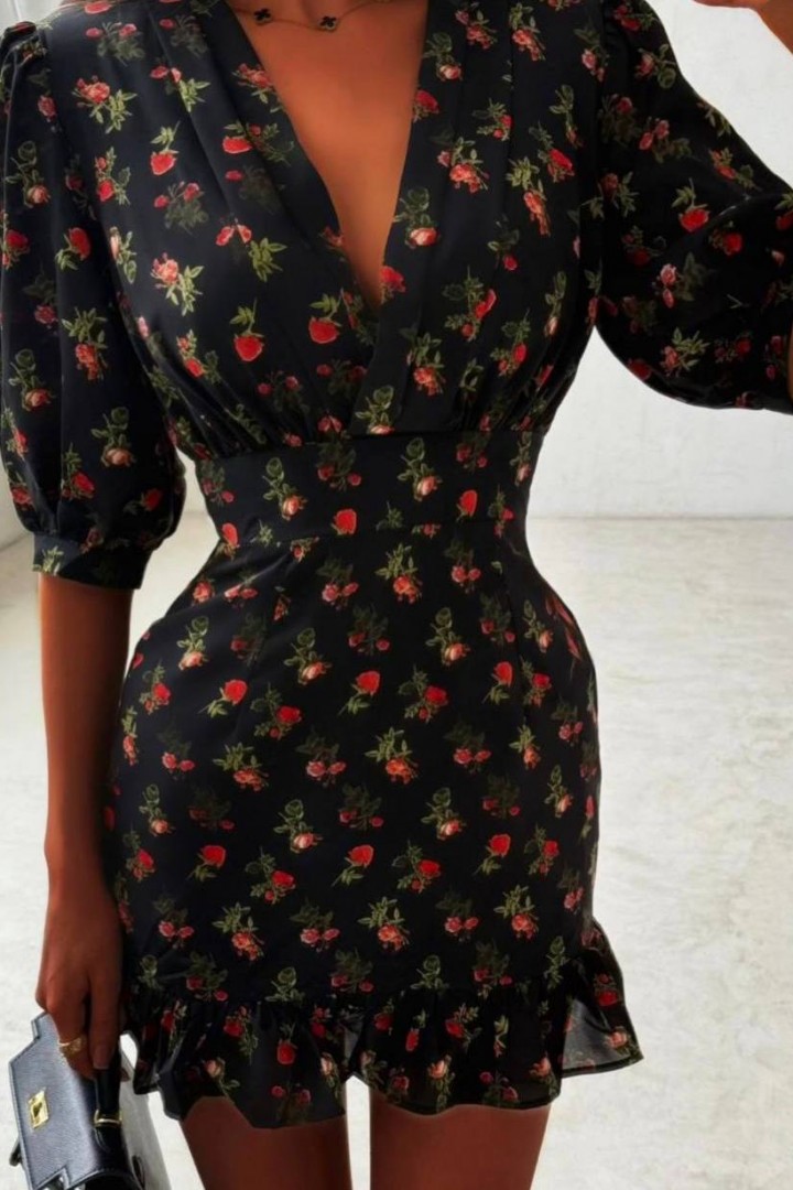 Очаровательное платье с глубоким вырезом декольте BAC-962A650