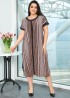 Платья в полоску для полных NU-1377A10
