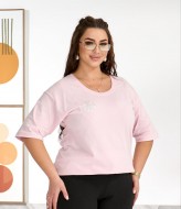 Футболка со стразами ELR-40931A500