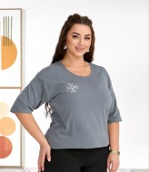 Футболка со стразами ELR-40931A500