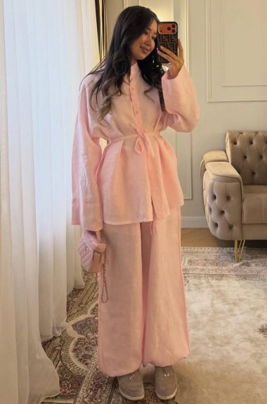 Льняной костюм NUL-8082A750