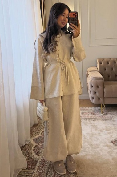 Льняной костюм NUL-8082A750