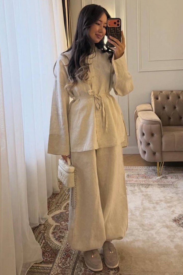 Льняной костюм NUL-8082A750