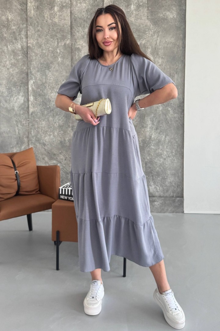 Платье с оборками SC-6064A380