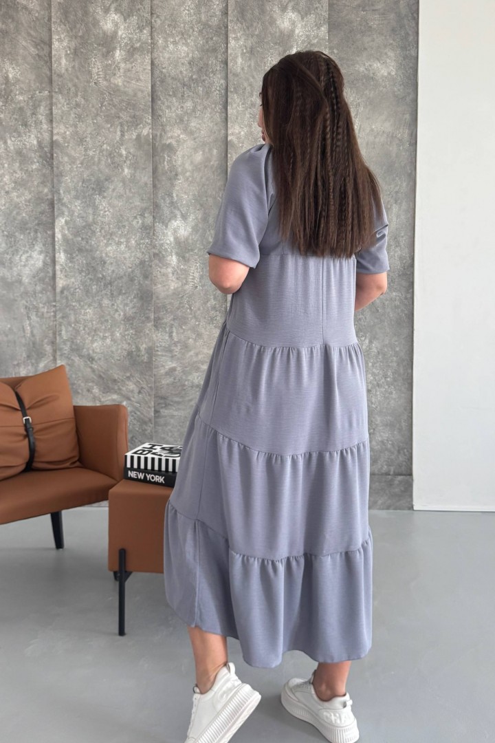 Платье с оборками SC-6064A380