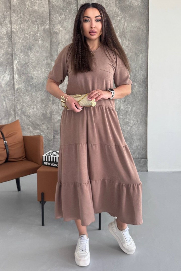 Платье с оборками SC-6064A380