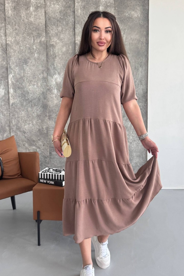 Платье с оборками SC-6064A380