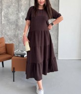 Платье с оборками SC-6064A380