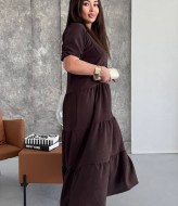 Платье с оборками SC-6064A380