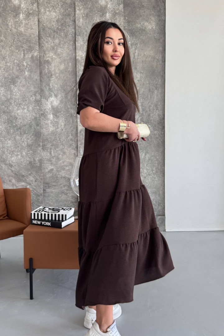 Платье с оборками SC-6064A380