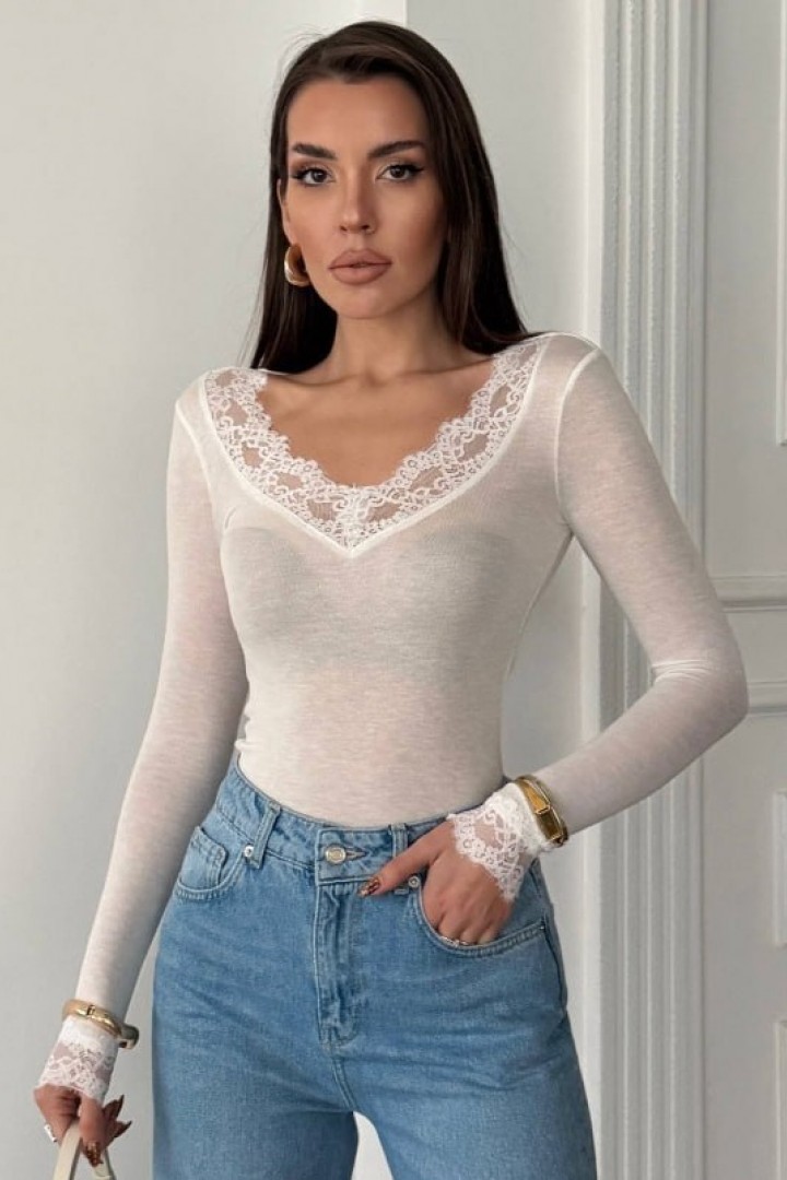 Лонгслив з V вирізом WOW-0554A10