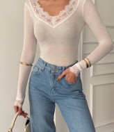 Лонгслив з V вирізом WOW-0554A10