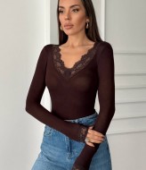 Лонгслив з V вирізом WOW-0554A10