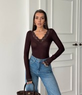 Лонгслив з V вирізом WOW-0554A10