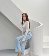 Лонгслив з мереживом WOW-0553A10