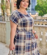 Сукня у клітинку DG-c60A350