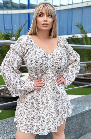 Платье со съемными рукавами YM-5967A14