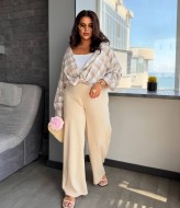 Широкие льняные брюки женские OZ-1114A450