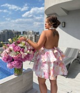 Платье с открытой спиной короткое YM-7080A28