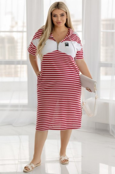 Летнее платье с капюшоном KYB-21208A17 Летнее платье с капюшоном KYB-21208A17