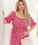 Платье с воланом VOJ-1021A500