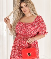 Платье с воланом VOJ-1021A500