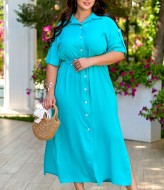 Платье – рубашка со стразами VOJ-1025A600