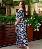 Длинное платье с открытыми плечами VOJ-1036A550